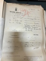 Lettera cartacea recante l'oggetto dattiloscritto: "Partecipazione di ammissione provvisoria" del giorno 11 maggio  1921