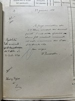 Carta manoscritta relativa all'oggetto: "Spedalità folli criminali dal 1 ottobre al 31 dicembre 1920" datata 22 gennaio 1921